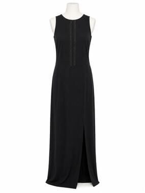 Beaded Floor Length Dress Cruise Travel Low Wrinkle Evening Et Cetera Size 2
